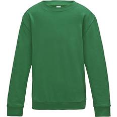 AWDis Kid's Plain Crew Neck Sweatshirt - Kelly Green