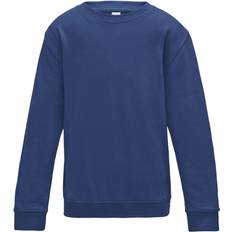 AWDis Kid's Plain Crew Neck Sweatshirt - Royal Blue