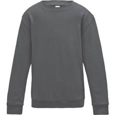 AWDis Kid's Plain Crew Neck Sweatshirt - Storm Grey