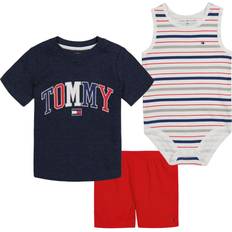 Tommy Hilfiger Organic/Recycled Materials Other Sets Tommy Hilfiger Baby Boy's 3-Piece T-Shirt, Bodysuit & Shorts Set neutral