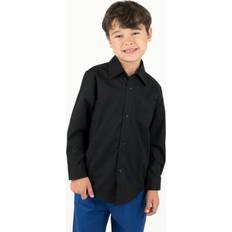 Leveret Boys Long Sleeve Plaid Dress Shirt