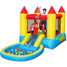 Costway Inflatable Kids Slide Bounce House with 580w Blower