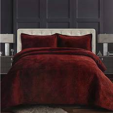 Tribeca Living Capri 3-pack Bedspread Brown (279.4x243.84cm)
