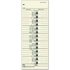 Green Office Papers Tops Time Cards Weekly 1-Sided 3-1/2"x9" 500pcs