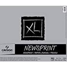 Canson XL Series Newsprint Paper Pad, for Charcoal and Pencil, Fold Over, 30 Pound, 14 x 17 Inch, 100 Sheets, 0, 14"X17"