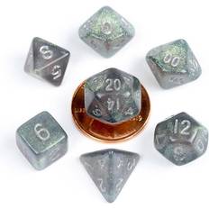 MDG Acrylic 10mm Poly Dice Set Stardust Gray