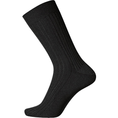 Egtved Merinould Strømper Egtved Wool Broadrib Sock - Black