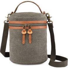 TSD Brand Pine Hill Canvas Bucket Bag