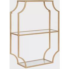 Glasses - Gold Wall Shelves Kate and Laurel Ciel Wall Shelf 18"