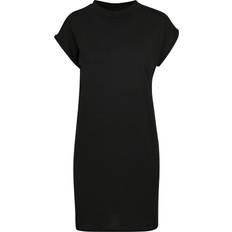 Build Your Brand Turtle Extended Shoulder Dress - Black