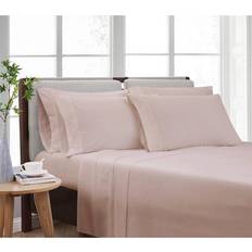 Cannon Solid Bed Sheet Pink (259.08x175.26)