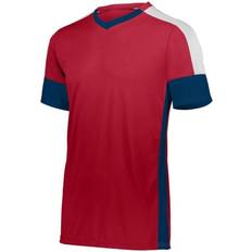 High Five Wembley Soccer Jersey Men - Scarlet/Navy/White