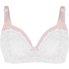 Oola Tonal Lace Underwired Bra - Ivory/Nude