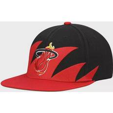 Mitchell & Ness Miami Heat Hardwood Classics Sharktooth Snapback Hat Sr