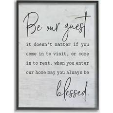 Stupell Industries Be Our Guest Home Family Framed Art 27.9x35.6cm