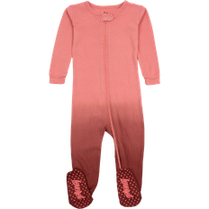 Leveret Baby Footed Ombré Dye Cotton Pajamas - Pink Ombre Tie Dye (32587634016330)