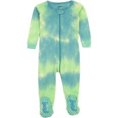 Leveret Baby Footed Mix Dye Cotton Pajamas - Colorful Mix Tie Dye