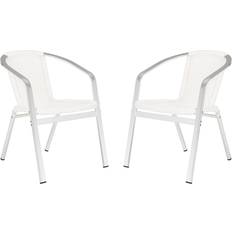 Aluminum Patio Chairs Safavieh Wrangell 2-pack Garden Dining Chair