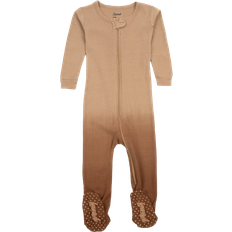 Leveret Baby Footed Ombré Dye Cotton Pajamas - Beige Ombre Tie Dye (32587634901066)