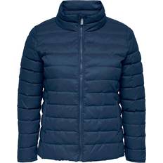 Only Curvy Short Quilted Jacket - Blue/Dark Denim