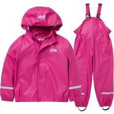 Schnelltrocknendes Material Regenanzüge Helly Hansen Kid's Bergen 2.0 Pu Rainset - Magenta