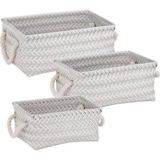 Yellow Baskets Honey Can Do Zig Zag Basket 3pcs