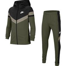 XS Tracksuits Nike Kid's Sportswear Tracksuit - Cargo Khaki/Black/Stone/White (CU9202-325)