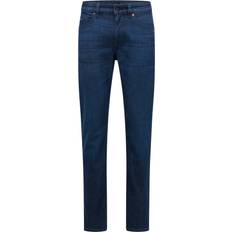 HUGO BOSS Stretch Trousers & Shorts HUGO BOSS Slim Fit Jeans in Blue Comfort-Stretch Denim - Dark Blue