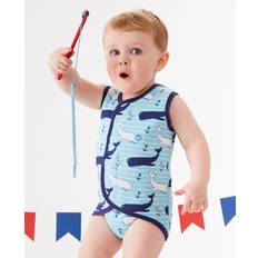 1-3M Trajes de protección UV Splash About Baby Wrap Wetsuit, Vintage Moby, 18-30