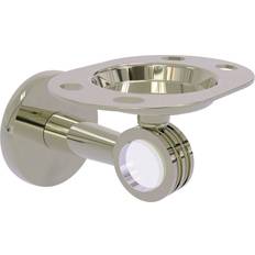 Brass Toothbrush Holders Allied Brass Clearview (CV-26D-PNI)