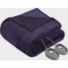 Beautyrest Microlight Plush to Berber Heated Blankets Purple (213.36x203.2)