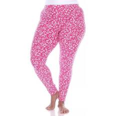 Leopard - Women Tights White Mark Women's Leopard Print Leggings Plus Size - Pink