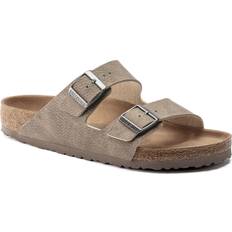 Birkenstock Arizona Vegan Micro Fibre - Brown/Desert Dust Gray Taupe