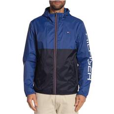 Tommy Hilfiger S Regenbekleidung Tommy Hilfiger Colorblock Hooded Rain Jacket - Royal Blue/White