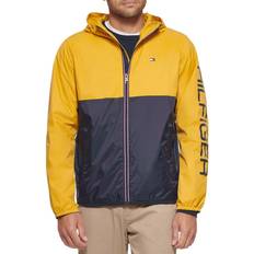 Yellow rain jacket Tommy Hilfiger Colorblock Hooded Rain Jacket - Yellow