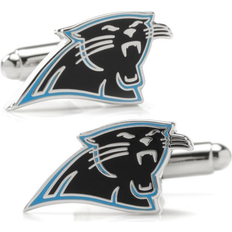 Silver Plated Cufflinks Cufflinks Inc Carolina Panthers Cufflinks - Silver/Black/Blue