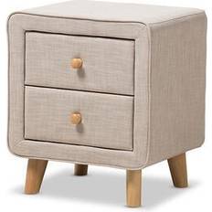 Polyester Bedside Tables Baxton Studio Jonesy Bedside Table 16.1x19.9"