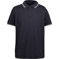 ID Stretch Contrast Polo Shirt - Navy