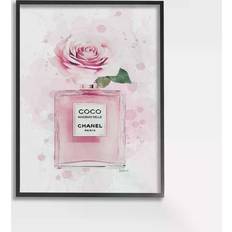 Stupell Industries Pink Flower Perfume Glam Framed Art 61x76.2cm