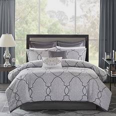 Madison Park Lavine Bedspread Silver (233.68x228.6cm)