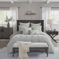 Cotton Textiles Madison Park Signature Essence Bedspread Gray (279.4x243.84)