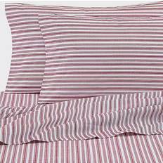 Red Bed Sheets Nautica Coleridge 200-Thread-Count Bed Sheet Red (243.84x167.64)