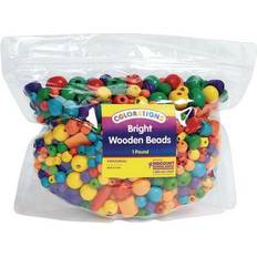 Kralen Colorations Bright Wooden Beads, 1 lb