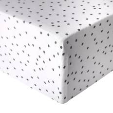 Polka Dots Sheets Copper Pearl Premium Knit Fitted Crib Sheet Willow 27x52"