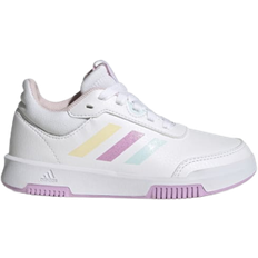 Faux Leather Running Shoes adidas Kid's Tensaur Sport Training Lace - Cloud White/Almost Blue/Bliss Lilac