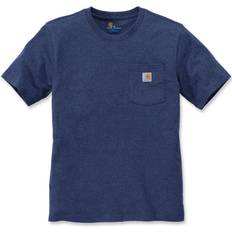 Carhartt Top Carhartt T-Shirt Pesante K87 Con Taschino Vestibilità Comoda Manica Corta Uomo Grigio