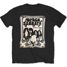 Sabbath Men's Men's Tee: World Tour 1978 Regular Fit Crew Neck Short Sleeve T Shirt, (Black Black)