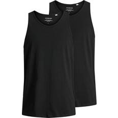 Jack & Jones Tank Tops Jack & Jones Plain Tank Top 2-pack - Black