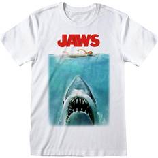 JAWS Jaws Unisex Adult Poster T-Shirt (White)