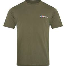 Berghaus Herr T-shirts Berghaus – Mörkgrön t-shirt med tryck baktill-Grön/a